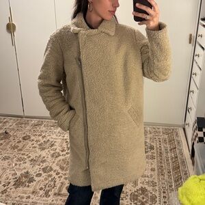 Free People Beige Teddy Jacket